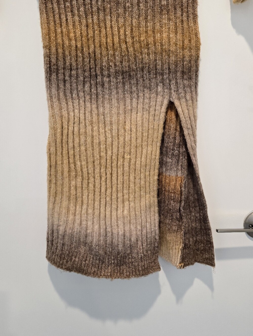 HEARTLOOM Marina Midi Sweater Dress in Tan - Picture 5 of 9